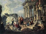 PANNINI, Giovanni Paolo Apostle Paul Preaching on the Ruins af china oil painting reproduction